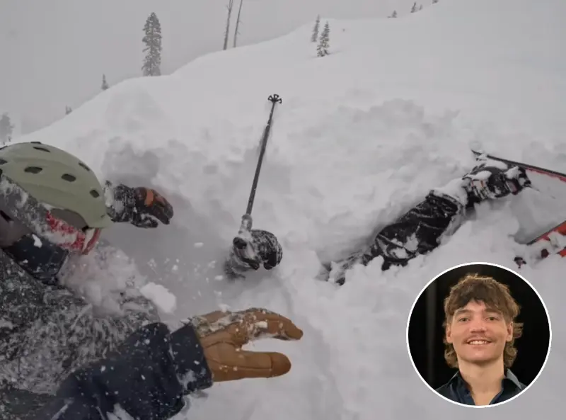 skiers rescue man buried under snow