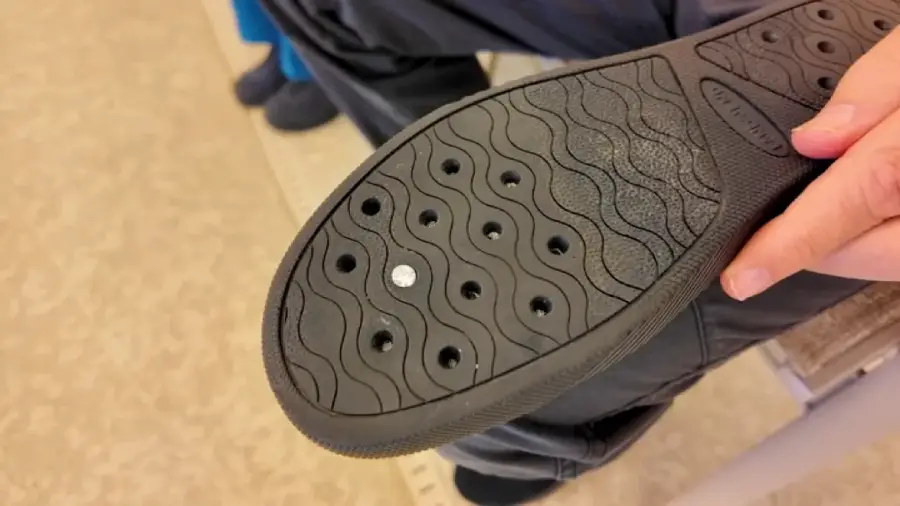 missing diamond in shoe