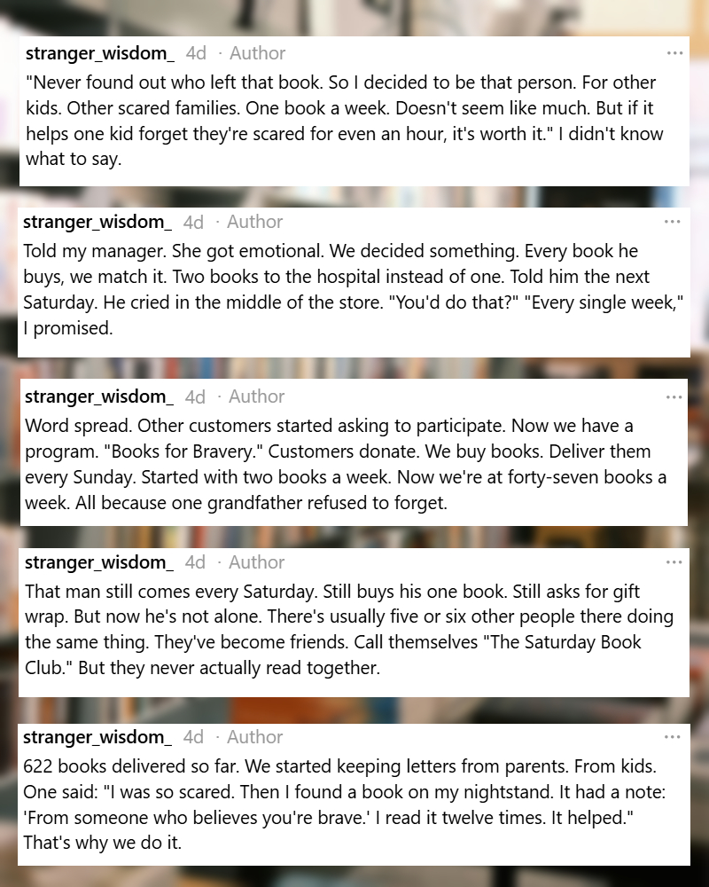 old man bookstore story