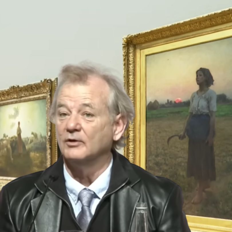 Bill Murray painting saved his life