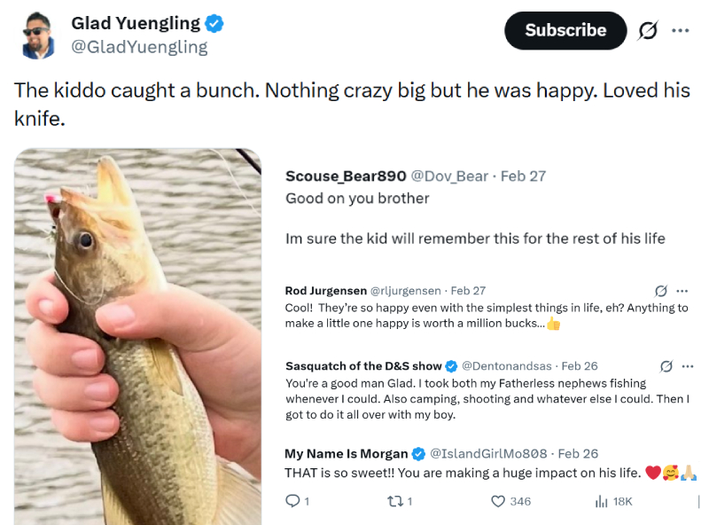 man fishing with neighbor son no dad