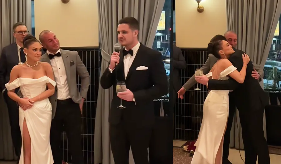 man saves woman stem cell donation attends wedding