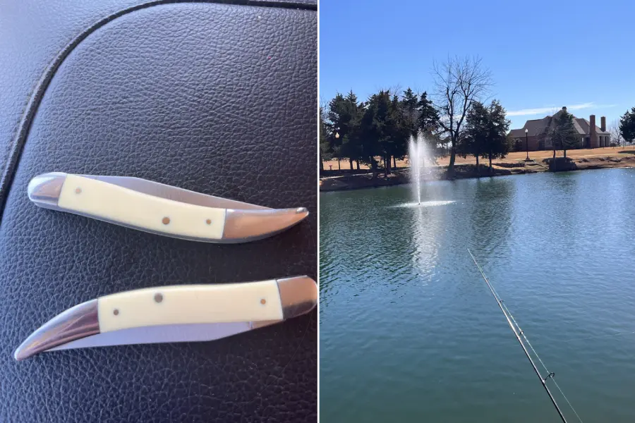 man fishing with neighbor son no dad