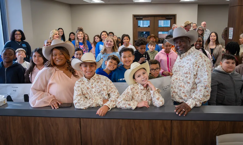 classmates surprise student adoption day