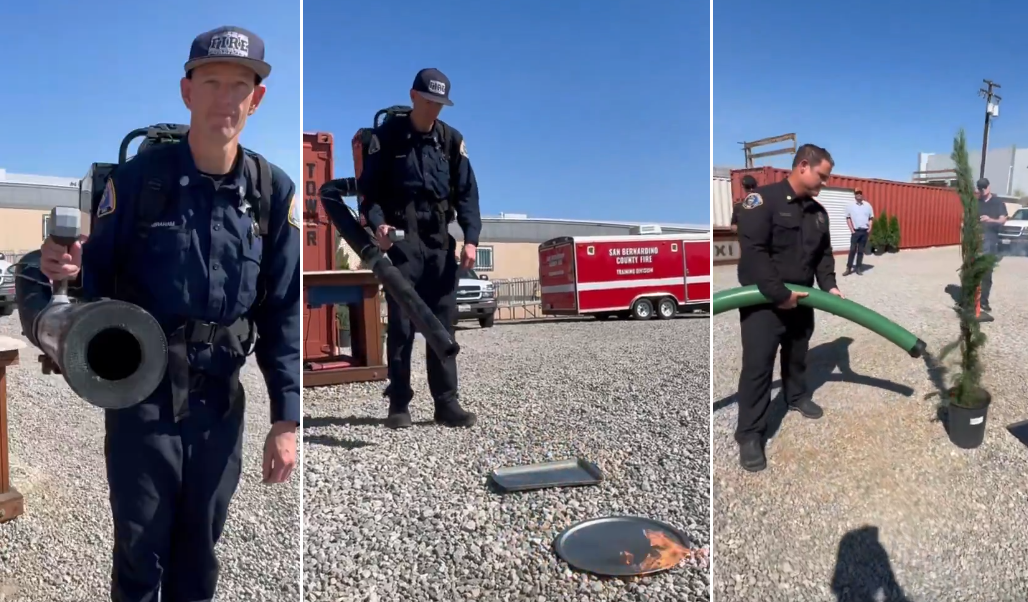 sound waves to put out fires