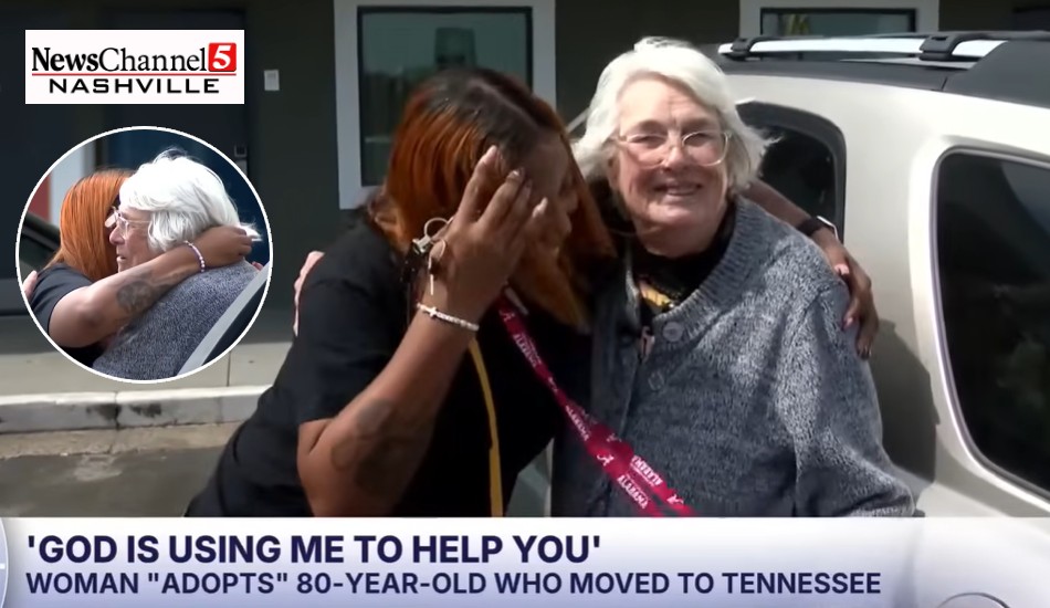 woman adopts 80 year old woman